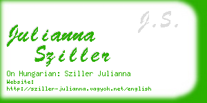 julianna sziller business card